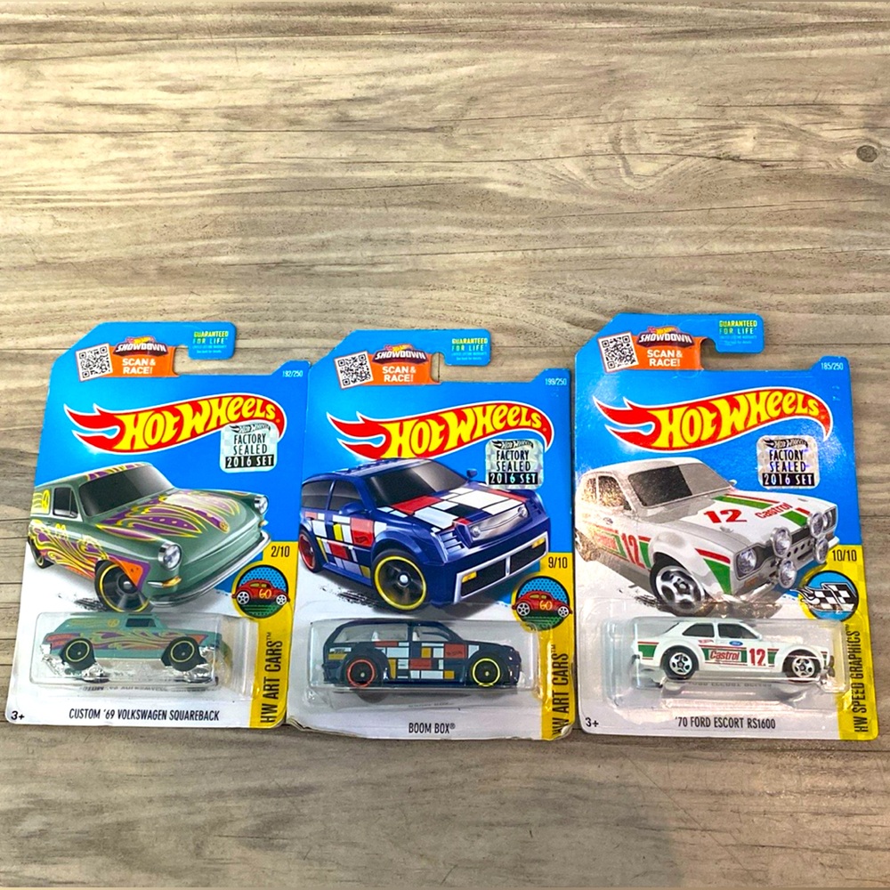 Hot Wheels 3x *NWT* Factory Sealed 2016 Set. Limited edition collector item.